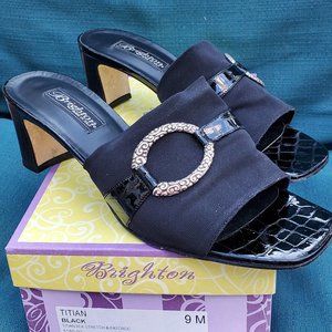 Brighton Shoes, Black, Size 9